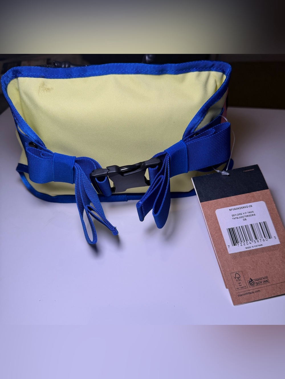 The North Face Colorblock Fanny Pack- Black, Pink, Yellow, Blue - Picture 7 of 7